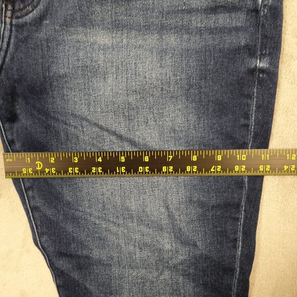 Kancan Jeans Curvy High Rise Ankle Skinny Women's 31 Dark Wash Blue Denim - Picture 6 of 10